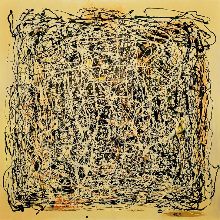 la mente olio su tela 2001