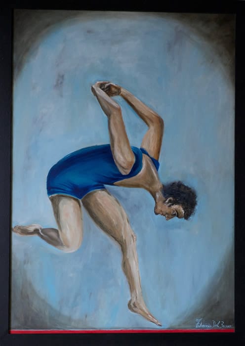 the dancer olio su tela 2017