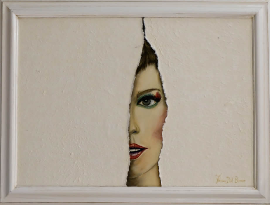 white snatch olio su tela 2015