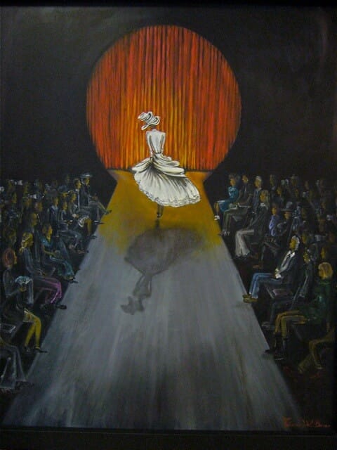 2011-haute couture olio su tela